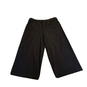 Nine West Woman’s Gray Cropped Pockets Belt Loops Straight Leg Size 10‎